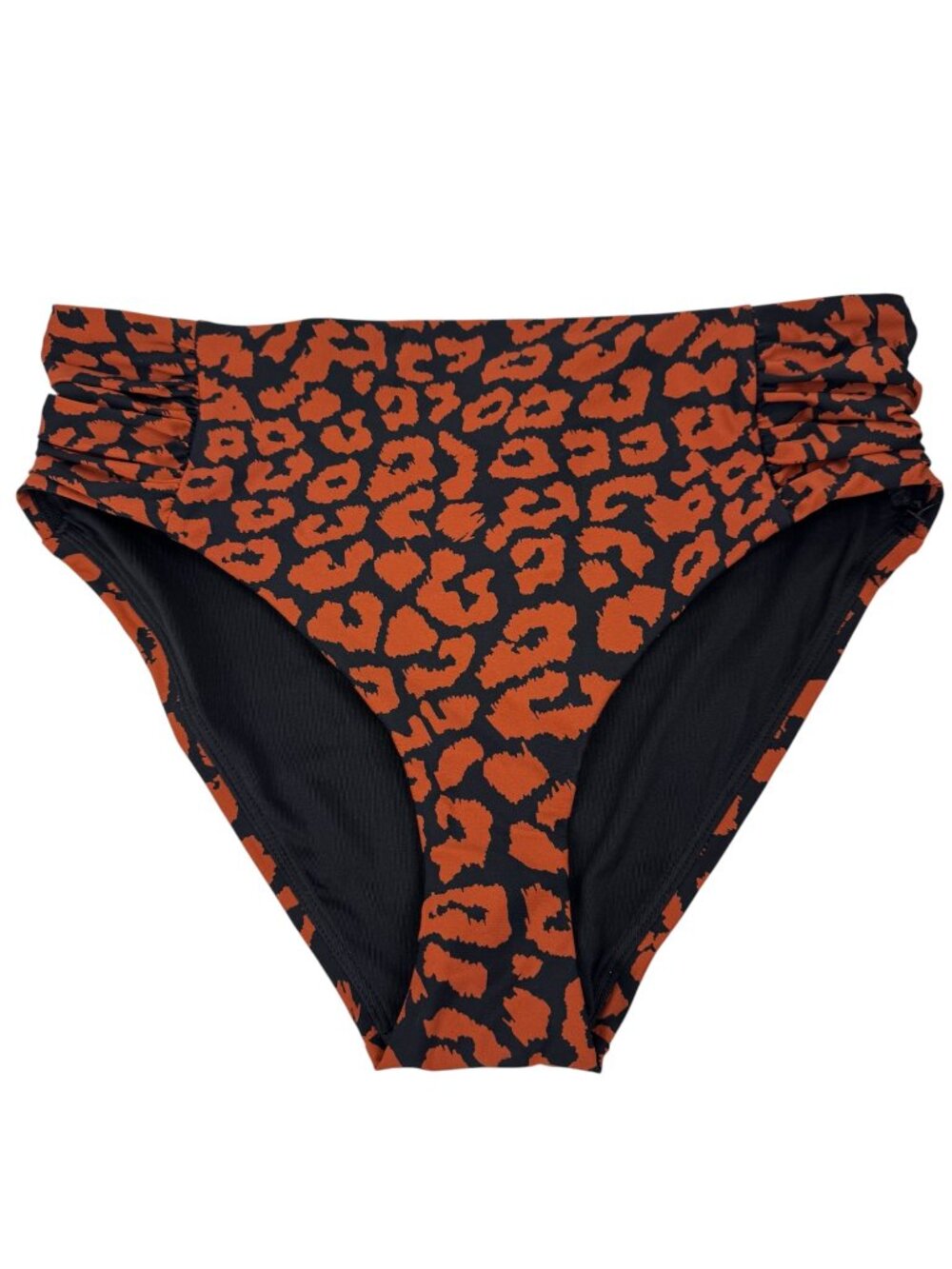 DKNY NEW Leopard Print Bikini Bottom Size SM Swimwear Modest Beach Pool Cheetah